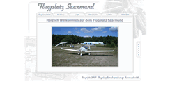Desktop Screenshot of flugplatz-saarmund.de